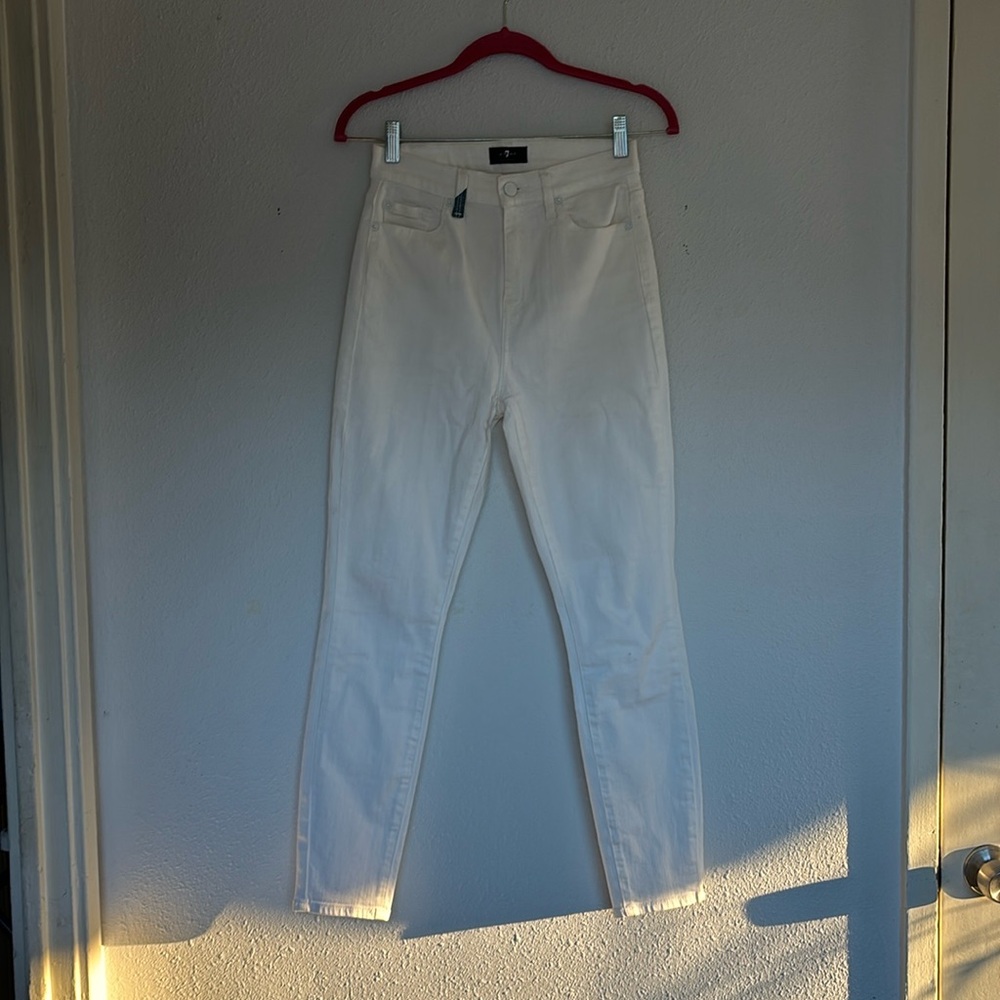 7 Jeans, size 25, white with jean accents